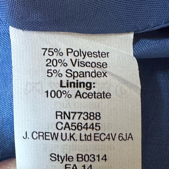 J. Crew Deep Blue Fit And flare Mini Skirt Sz 8 Zipper Is On The Back - Picture 7 of 10